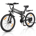 VARUN E Bikes for Men - Peak 500W Folding Electric Bike for Adults with 48V Anti-Theft Battery - Full Suspension Ebike for All Terrains Up to 25+MPH，60+ Miles