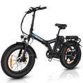 VARUN Electric Bike - Peak 500W Folding Ebike for Adults Up to 40 Miles 20MPH, 48V Removable Lithium-Battery, Oversized tires, Stylish 20