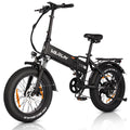 VARUN Folding Electric Bike - Ebikes for Adults Peak 500W Up to 40 Miles,13AH Removable Battery, Shock Absorber, and Pedal-Assist Level, Portable 20