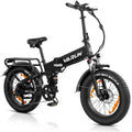 VARUN Folding Electric Bike for Adults - Peak 500W Fat Tire Electric Bike with 48V 13Ah Anti-Theft Battery - Full Suspension Ebike for All Terrains Up to 25+MPH, 60+ Miles