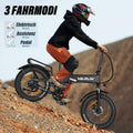VARUN Folding Electric Bike for Adults - Peak 750W Fat Tire Electric Bike with 48V 13Ah Anti-Theft Battery - Full Suspension Ebike for All Terrains Up to 25+MPH, 60+ Miles