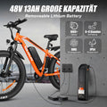 Varun Electric Bike - Peak 250W/500W Folding Ebike for Adults Up to 40 Miles 20MPH, 48V Removable Lithium-Battery, Stylish 26