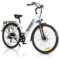 VARUN E Bike, 28 inch electric bike for men and women with 48V 500Wh battery, up to 250W 55NM motor, electric bike with 7-speed gearbox, LCD display, Pedelec city bike hiking electric bike