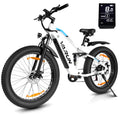 VARUN Electric Bike for Adults - Peak 750W Electric Bike for Men with 48V 16AH Anti-Theft Battery - Full Suspension Ebike for All Terrains Up to 25+MPH，60+ Miles