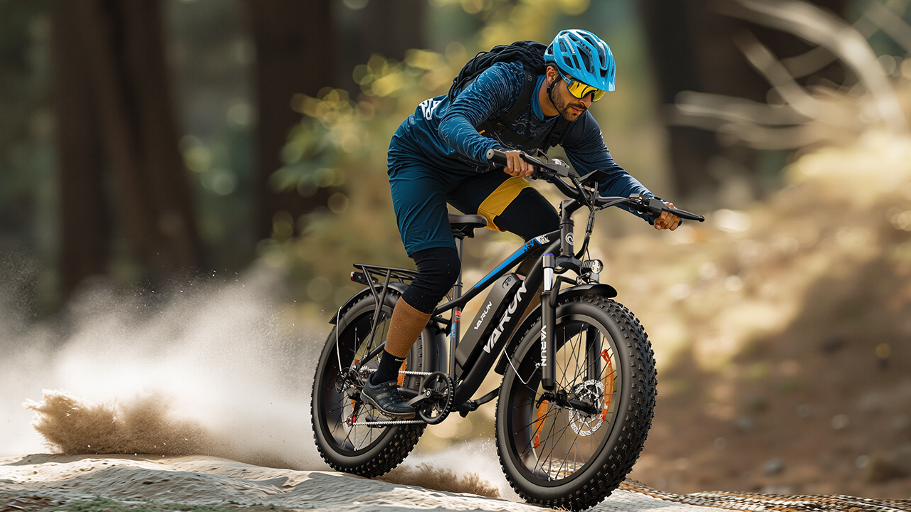 Fat tire all terrain ebike for man.
