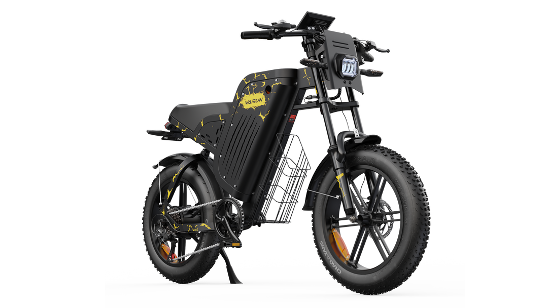 20" Fat-Tire Men's E-Bike with 48V 31.5A Battery, Up to 160 KM Range, 1000W 95Nm Motor, Full Suspension
